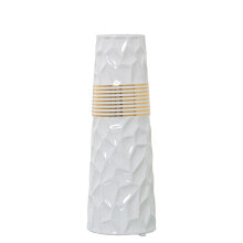 Vase Alexandra House Living White Grey Ceramic 10 x 28 cm