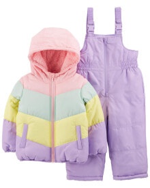 Baby 2-Piece Rainbow Snowsuit Set