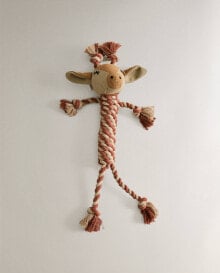 Cord giraffe pet toy