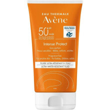 Средства для загара и защиты от солнца avene Intense Protect SPF50+ Водостойкий солнцезащитный флюид для чувствительной кожи взрослых и детей 150 мл