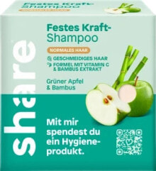 Festes Shampoo Grüner Apfel & Bambus, 60 g