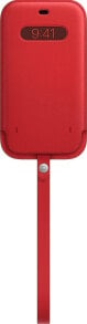 Apple APPLE iPhone 12 Pro Max Leather Sleeve with MagSafe PRODUCT RED