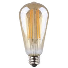 EDM Vintage Ovoid Glass Filament LED Bulb E27 6W 500 Lumens 2000K