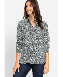 Купить женские блузки и кофточки Olsen: Women's Cotton Viscose Mille Fleur Shirt