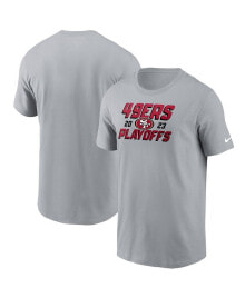 Nike men's Gray San Francisco 49ers 2023 NFL Playoffs Iconic T-shirt