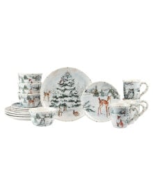 Certified International winter's Frost 16 Pc. Dinnerware Set, Service for 4