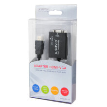 Savio CL-23 кабельный разъем/переходник HDMI VGA Черный