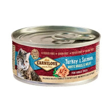 CARNILOVE 100g cat food with turkey and salmon 12 units