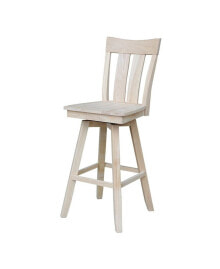 International Concepts ava Bar Height Stool with Swivel and Auto Return
