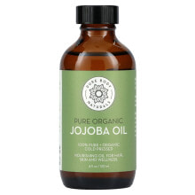Несмываемые средства и масла для волос pure Body Naturals, Чистое органическое масло жожоба, 120 мл (4 жидк. Унции)