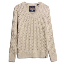 SUPERDRY Cable v neck sweater купить онлайн