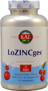 Цинк kal Lozincges Cherry Цинк со вкусом вишни 12.5 мг 75 пастилок
