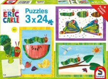 Schmidt Spiele Schmidt Spiele The Very Hungry Caterpillar: Caterpillar-Cocoon-Butterfly, Puzzle (3x 24 pieces)