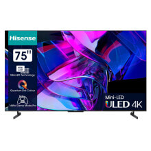 Купить мониторы Hisense Co., Ltd.: Hisense 75U7KQ 189 cm 75 Zoll silber UltraHD/4K Triple Tuner HDR10+ WLAN LAN