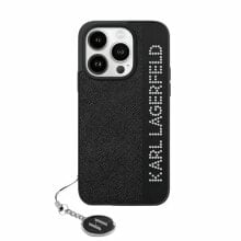 KARL LAGERFELD Klhcp15Lpsakdgck iPhone 15 Pro 6.1 Saffiano Rhinestones&Charm phone case