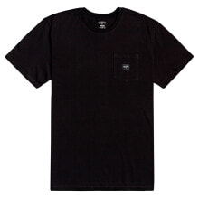 Мужские спортивные футболки Мужская спортивная футболка черная с логотипом BILLABONG Stacked Short Sleeve T-Shirt