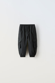 Lined technical jogging trousers