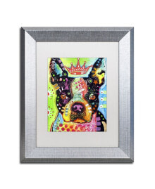 Trademark Global dean Russo 'Boston Terrier Crowned' Matted Framed Art - 14