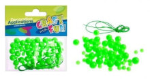 Craft with Fun Decorative ornament Plastic Green Beads 80 pieces (MTCR BD007)