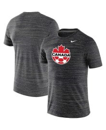 Nike men's Black Canada Soccer Primary Logo Velocity Legend T-shirt