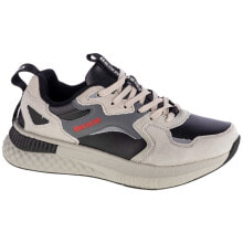 Мужская спортивная обувь для бега мужские кроссовки спортивные для бега серые текстильные низкие Big Star GG174464