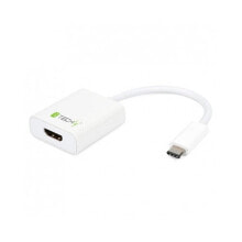 Компьютерные разъемы и переходники Techly IADAP-USB31-HDMI USB графический адаптер Белый