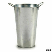 Planter With handles Silver (15 x 23,5 x 20 cm) (24 Units)