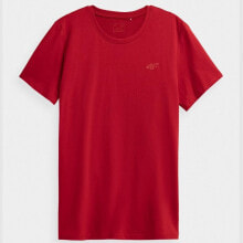 Мужские футболки Мужская футболка спортивная красная с логотипом  4F M NOSH4-TSM352 62S
