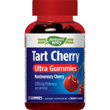 Антиоксиданты Nature's Way Tart Cherry Ultra Gummies Кислая вишня (сорт Монморанси) 1200 мг  75 мармеладок