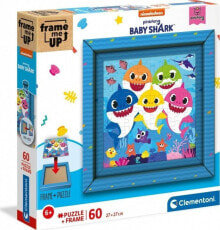 Детские развивающие пазлы clementoni Puzzle 60el Frame me up Baby Shark (38807)