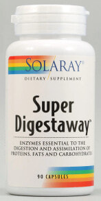 Витамины и БАДы для пищеварительной системы Solaray Super Digestaway Комплекс на основе пищеварительных ферментов 90 капсул
