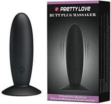 Buttplug mit Vibration schwarz - Baile Pretty Love Butt Plug Massager