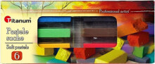 Цветные карандаши для рисования для детей titanum Dry pastels 6 colors