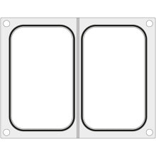 Mat mold for Duni DF10 sealing machine for two trays, 178x113 mm containers - Hendi 805794