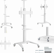 Brackets and racks for televisions and audio equipment