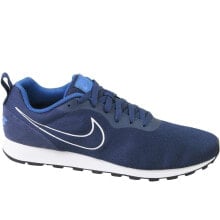 Мужская спортивная обувь для бега мужские кроссовки спортивные для бега синие текстильные низкие Nike MD Runner 2 Eng Mesh