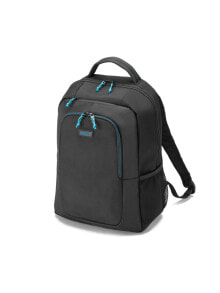 Мужские рюкзаки для ноутбуков Dicota Spin рюкзак Полиэстер Черный, Синий D30575
