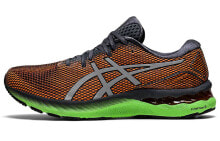 Asics GEL-Nimbus 23 Lite-Show 舒适运动 透气 低帮 跑步鞋 男款 灰橘 / Кроссовки Asics GEL-Nimbus 23 Lite-Show 1011B305-027