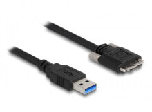 Компьютерный разъем или переходник DeLOCK 87800, 2 m, USB A, Micro-USB B, USB 3.2 Gen 1 (3.1 Gen 1), 5000 Mbit/s, Black