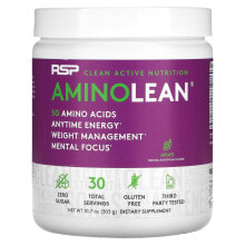 Аминокислоты RSP Nutrition, AminoLean, 5 g Amino Acids + Anytime Energy, Grape, 10.7 oz (303 g)