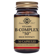 Витамины группы B SOLGAR B-Complex 50 --Комплекс витаминов В 50--50 растительных капсул