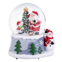 Christmas Bauble Multicolour Crystal Polyresin Father Christmas 13 x 10,5 x 14,5 cm