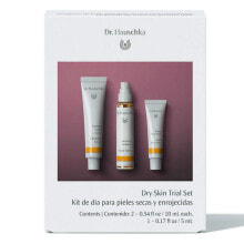 Наборы по уходу за лицом Dr. Hauschka Dry skin Trial Set Набор для сухой кожи: Очищающий крем для лица 10 мл + Тоник 10 мл + Увлажняющий крем 5 мл
