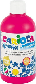 Купить краски для рисования для детей Carioca: Carioca Farba tempera Carioca 500ml neon różowa, RÓŻOWY NEONOWY