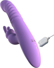 Wärmender Hase-Vibrator für Frauen violett - Pipedream Fantasy For Her Thrusting Silicone Rabbit Purple