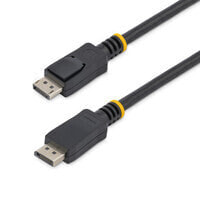 StarTech.com 50cm (1ft) DisplayPort 1.2 Cable - 4K x 2K Ultra HD VESA Certified DisplayPort Cable - Short DP to DP Cable for Monitor - Slim DP Video/Display Cord - Latching DP Connectors - 0.5 m - DisplayPort - DisplayPort - Male - Male - 3840 x 2400 pixe