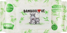 Купить туалетная бумага, салфетки, ватные изделия Bamboolove: Feuchttücher aus Bambus 60 St.