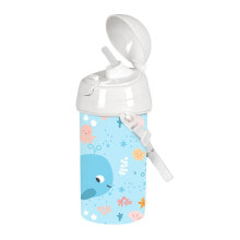 Поильники для малышей бутылка с водой Safta Ballenita Белый Светло Синий PVC (500 ml)