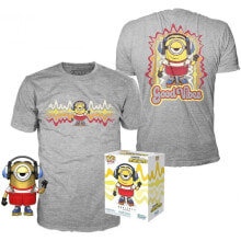 FUNKO POP And Tee Minions Roller Skating Stuart Metallic Exclusive Figure