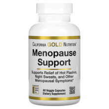 Витамины и БАДы для женщин california Gold Nutrition, добавка для поддержки в период менопаузы, 90 растительных капсул